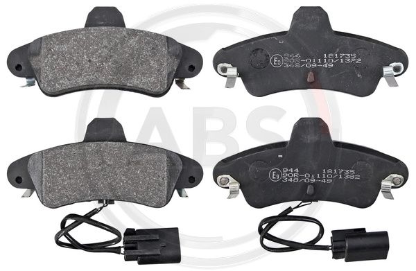 ABS Komplet kočionih obloga, disk-kočnica