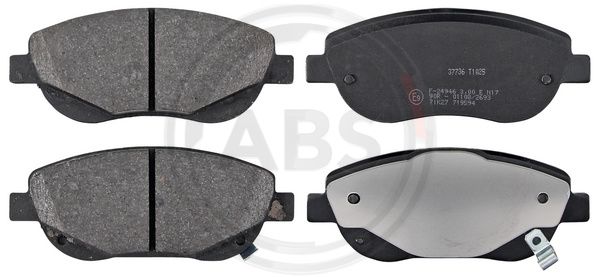 ABS Komplet kočionih obloga, disk-kočnica