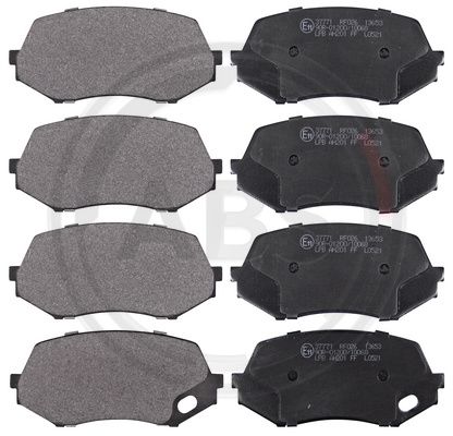 ABS Komplet kočionih obloga, disk-kočnica