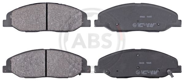 ABS Komplet kočionih obloga, disk-kočnica