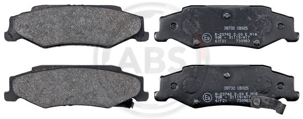 ABS Komplet kočionih obloga, disk-kočnica