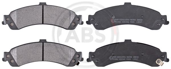 ABS Komplet kočionih obloga, disk-kočnica