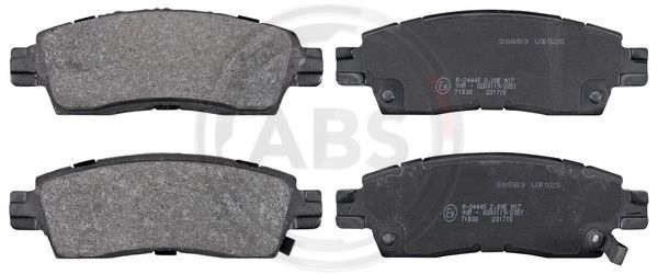 ABS Komplet kočionih obloga, disk-kočnica