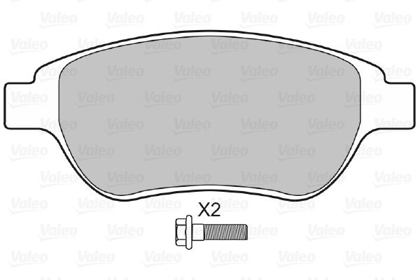 Valeo Komplet kočionih obloga, disk-kočnica