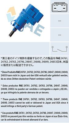 FAE Sklopka kočionog svjetla