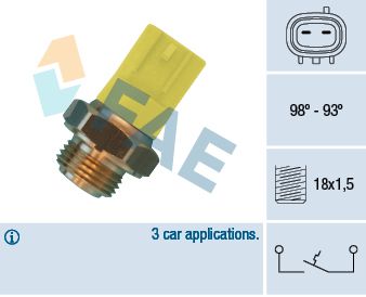 FAE Temperaturna sklopka, ventilator hladnjaka