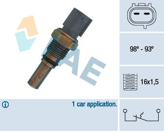 FAE Temperaturna sklopka, ventilator hladnjaka