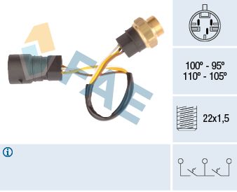 FAE Temperaturna sklopka, ventilator hladnjaka