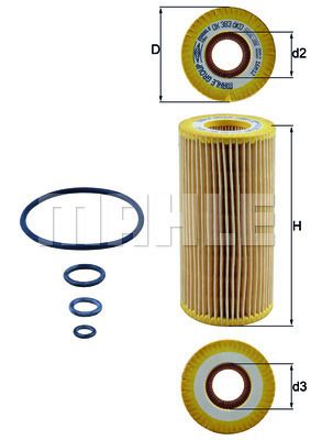 MAHLE ORIGINAL Filter za ulje