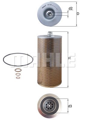 MAHLE ORIGINAL Filter za ulje