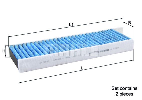 MAHLE ORIGINAL Filtar, zrak unutarnjeg prostora