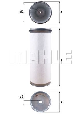 MAHLE ORIGINAL Filter za sekundarni zrak