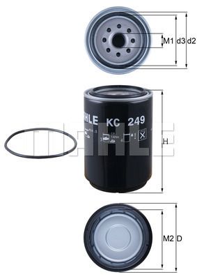 MAHLE ORIGINAL Filter za gorivo