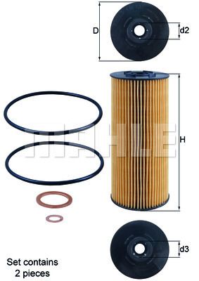 MAHLE ORIGINAL Filter za ulje