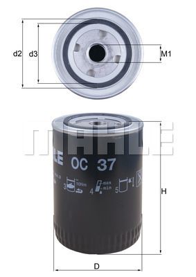 MAHLE ORIGINAL Filter za ulje