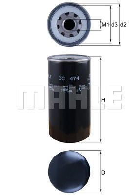 MAHLE ORIGINAL Filter za ulje