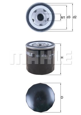 MAHLE ORIGINAL Filter za ulje