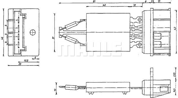 MAHLE Otpornik, ventilator unutrašnjeg prostora