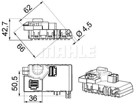 MAHLE Regulator, ventilator unutarnjeg prostora