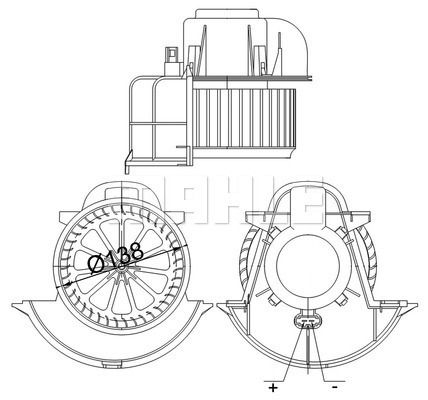 MAHLE Ventilator unutrašnjeg prostora