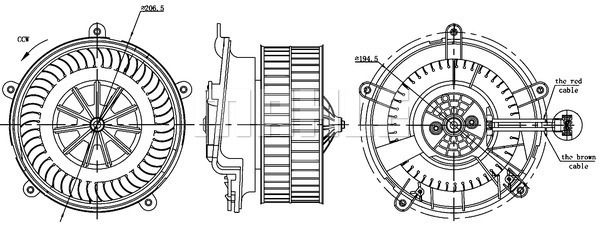 MAHLE Ventilator unutrašnjeg prostora