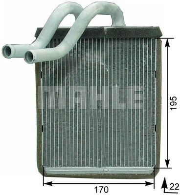 MAHLE Izmjenjivač topline, grijanje unutrašnjeg prostora