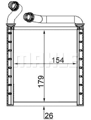 MAHLE Izmjenjivač topline, grijanje unutrašnjeg prostora