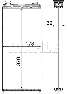 MAHLE Izmjenjivač topline, grijanje unutrašnjeg prostora