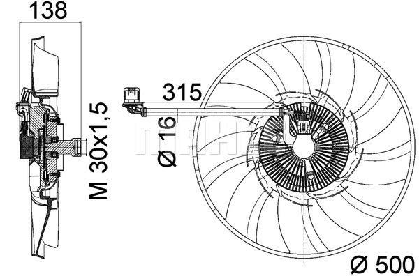 MAHLE Ventilator, hlađenje motora