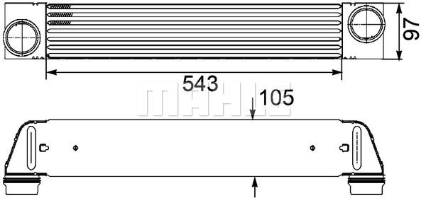 MAHLE Hladnjak zraka punjenja