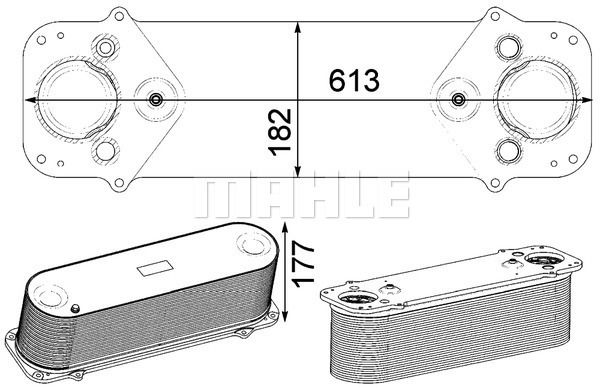 MAHLE Hladnjak zraka punjenja