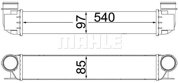 MAHLE Hladnjak zraka punjenja
