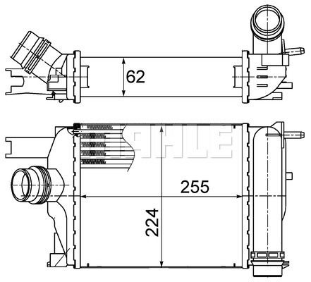 MAHLE Hladnjak zraka punjenja