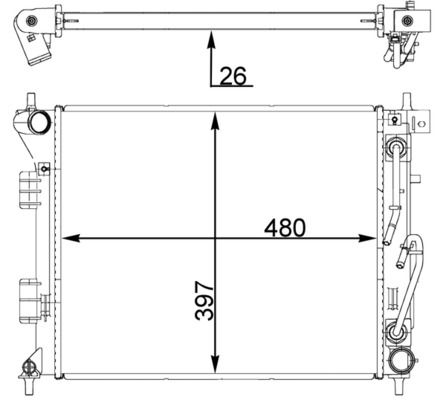 MAHLE Hladnjak, hlađenje motora