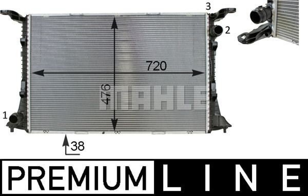 MAHLE Hladnjak, hlađenje motora