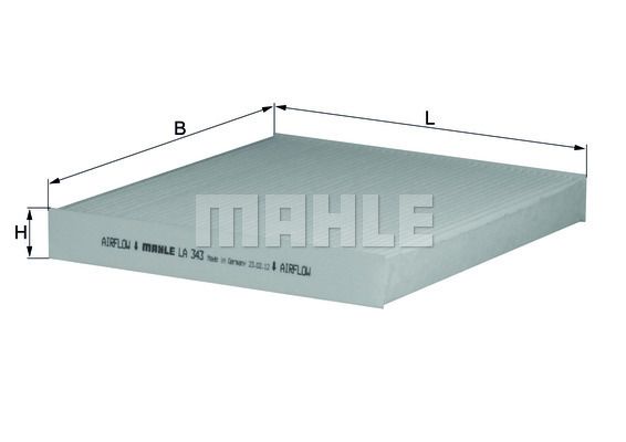 MAHLE ORIGINAL Filtar, zrak unutarnjeg prostora