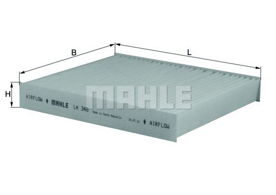 MAHLE ORIGINAL Filtar, zrak unutarnjeg prostora
