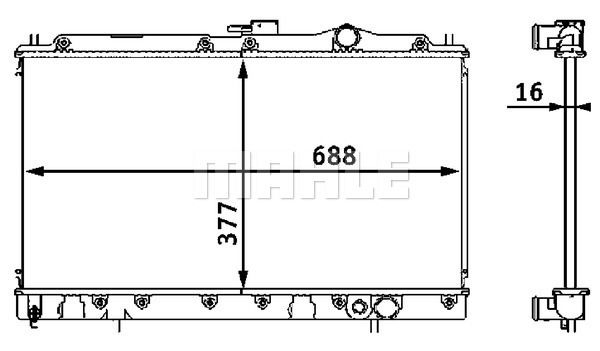 MAHLE Hladnjak, hlađenje motora