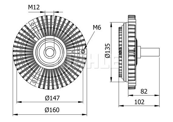 MAHLE Spojka, ventilator hladnjaka