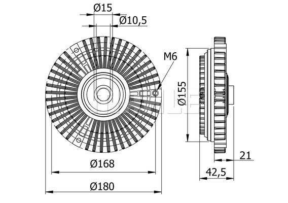 MAHLE Spojka, ventilator hladnjaka