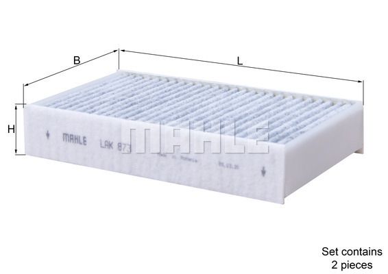 MAHLE ORIGINAL Filtar, zrak unutarnjeg prostora