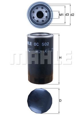 MAHLE ORIGINAL Filter za ulje