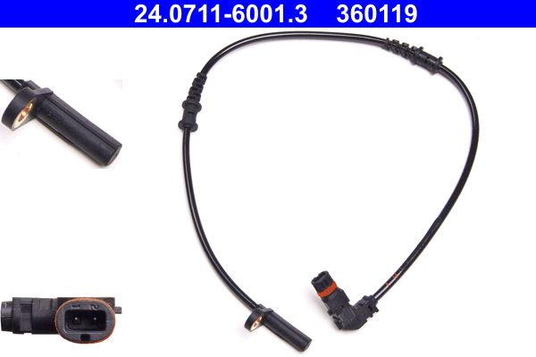 ATE Osjetnik, broj okretaja kotača