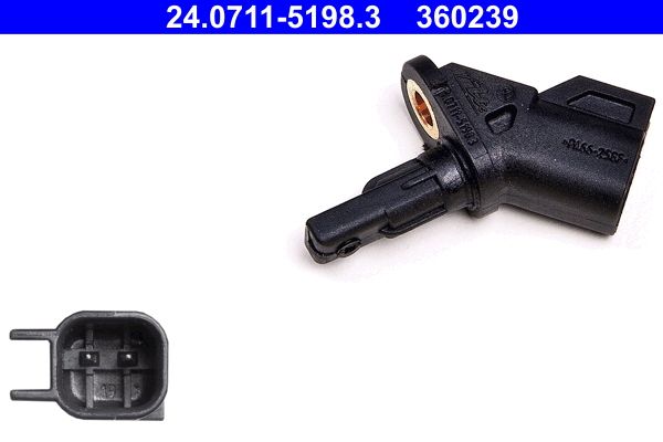 ATE Osjetnik, broj okretaja kotača