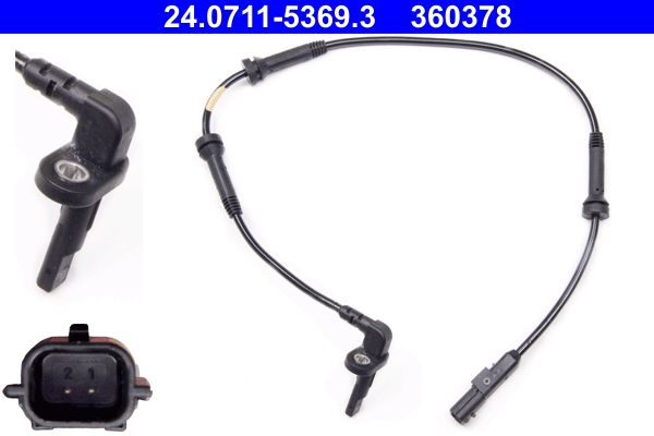 ATE Osjetnik, broj okretaja kotača