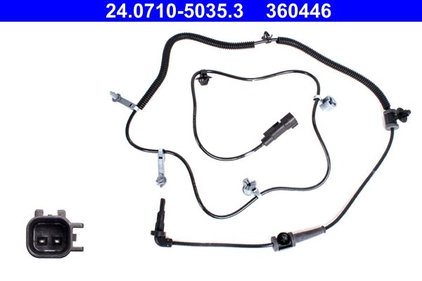 ATE Osjetnik, broj okretaja kotača