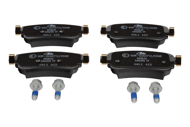 ATE Komplet kočnih obloga, disk kočnica