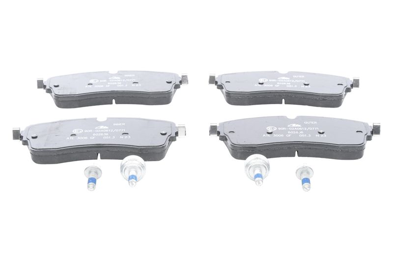 ATE Komplet kočnih obloga, disk kočnica