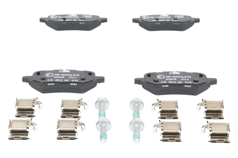 ATE Komplet kočnih obloga, disk kočnica