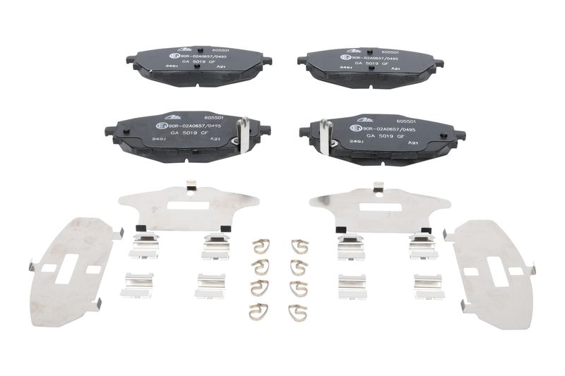 ATE Komplet kočnih obloga, disk kočnica